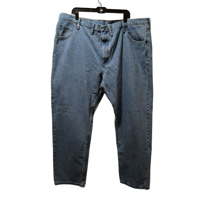 Wrangler Jeans Men s 46x32 Blue Relaxed Fit Straight Five Star Premium Denim