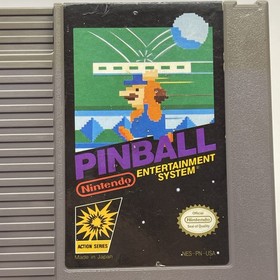 Pinball (Nintendo NES, 1985) Authentic Cart & Manual Tested Working Good Condit