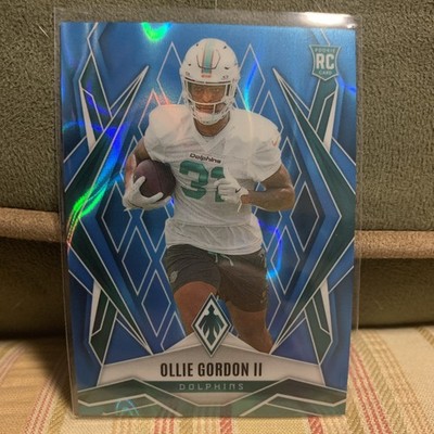 2025 Panini Phoenix | Rookie Ollie Gordon II #198 | Blue Wave /325 (RC) Dolphins