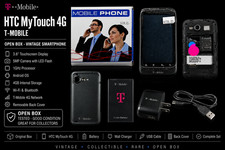HTC MyTouch 4G T-Mobile Open Box Vintage Android Smartphone Complete Bundle Rare