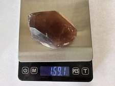 Nice terminated extra-large 159.1-gram heated Pakistan topaz crystal, US Seller