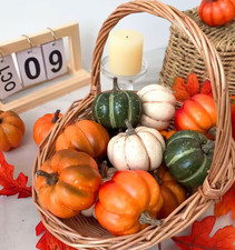 Artificial Pumpkins Simulation Autumn Halloween Harvest Decor Assorted Color