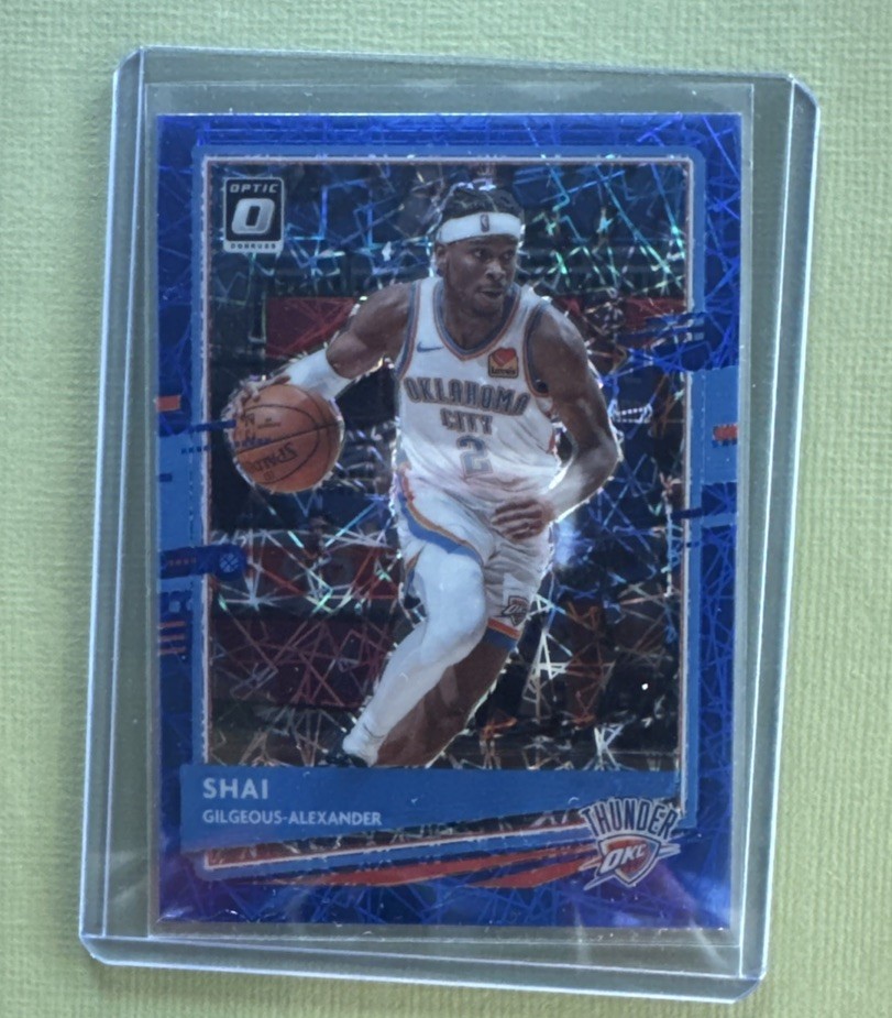 Shai Gilgeous-Alexander 2020-21 Panini Donruss Optic Blue Velocity #143