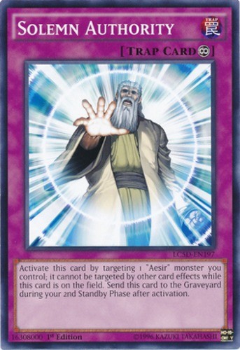 Solemn Authority - LC5D-EN197 - Common - 1st Edition - Moderately Played