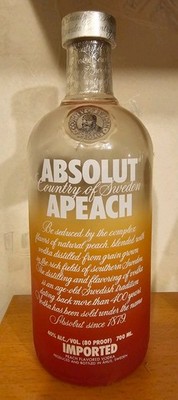 Absolut Vodka Apeach 700ml Old Version