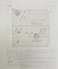 1857 Netherlands Postal History Amsterdam to Madrid unstamped to pay - A1496
