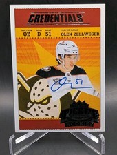 2024-25 UD Credentials Olen Zellweger #RTAR-OZ Retro Ticket Access Auto RC