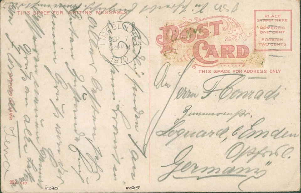 superrar 12th St. looking south from O., Lincoln Nebraska Building 7.9.1910 - Bild 3 von 3