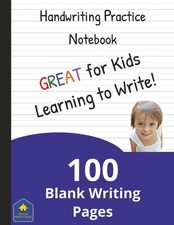Handwriting Practice Notebook: 100 Pages with Wide Lines and a Dotted Center ...