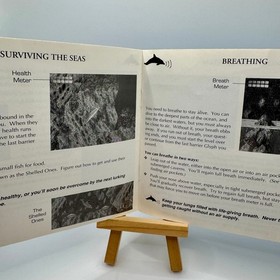 Ecco The Dolphin Sega CD Manual - Instruction Booklet - Original Instructions