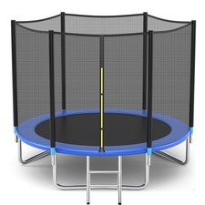 Pro Trampoline with Safety Enclosure, 8Ft 10Ft 12Ft 14Ft 15Ft 16Ft Heavy Duty Ju