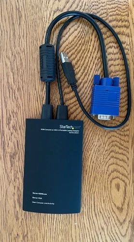StarTech KVM Console to USB 2.0 Portable Laptop Crash Cart Adapter NOTECONS01