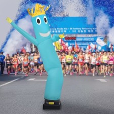 10ft Advertising Inflatable Tube Man Blow Up Giant Waving Arm Fly Puppet Blue