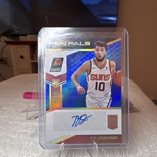 Panini 2019-20 Donruss Elite Pen Pals Ty Jerome Suns RC Auto Blue /35 PP-TJR