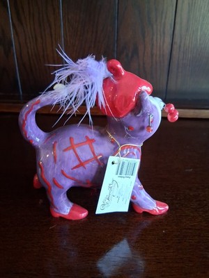 WhimsiClay Cat Figurine By Amy Lacombe | eBay