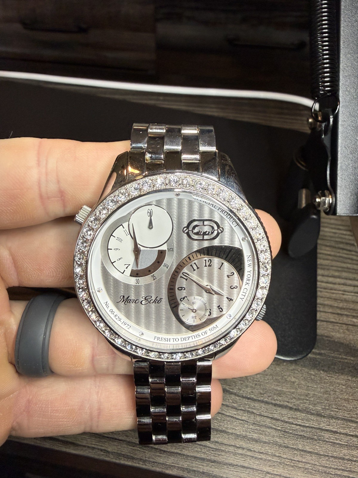 Marc Ecko E17522G1 “The Two Timer” Oversize Watch… - image 3