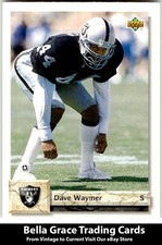 1992 Upper Deck #458 Dave Waymer Los Angeles Raiders NFL Football