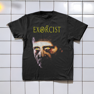 90s The Exorcist III Washed T-Shirt Black M | eBay