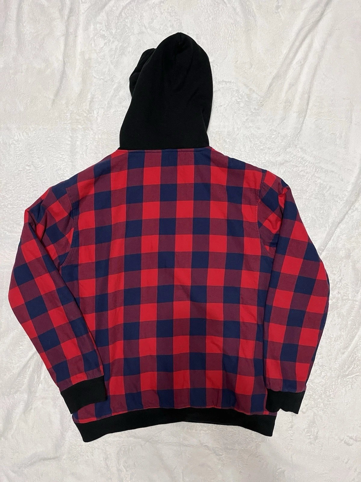 VETEMENTS NFL Team Apparel New England Patriots giacca con cappuccio e zip da uomo in flanella L