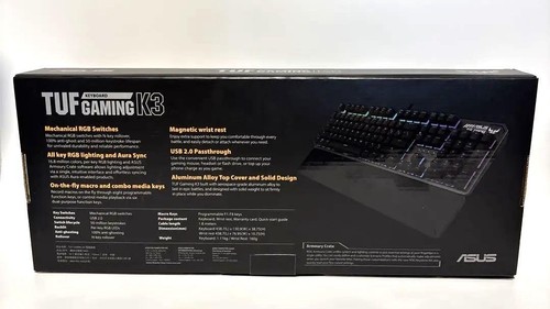 ASUS TUF GAMING K3 Mechanical Keyboard Used - Picture 2 of 2