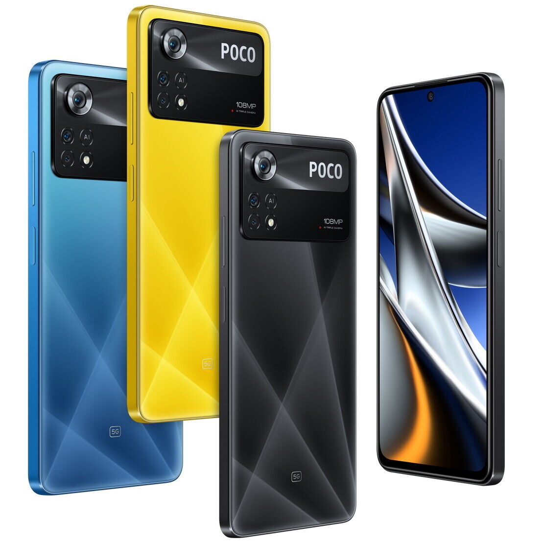 Buy Poco X Series X5 Pro 5G 128 GB, 6 GB RAM, Yellow, Mobile Phone