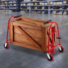 1300lbs Funiture Handling Tool Dolly Heavy Duty Manual Furniture Mover 12" Lift