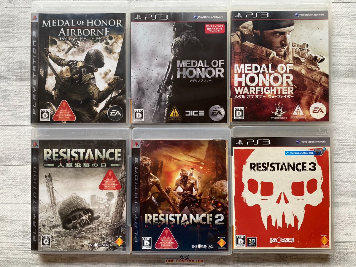 SONY PS3 Medal of Honor Airborne & Warfighter & Resistance Fall of