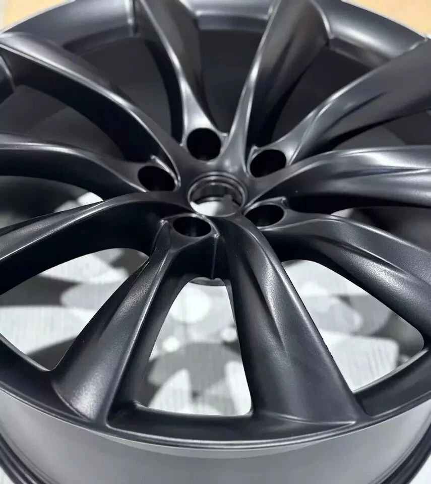 Оригинальный обод колеса 22x9 передняя турбина Tesla Model X 2016-2021 102724600B 97771 черный - Изображение 2 из 3