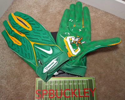 NIKE SUPERBAD NCAA OREGON DUCKS DISNEY PADDED FOOTBALL GLOVES, NWT