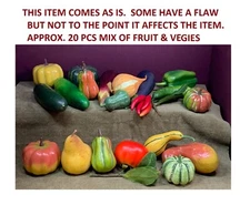 APPROX. 20 PCS OF MIXED ARTIFICIAL FRUIT AND VEGETABLES - NICE GROUP & SELECTION