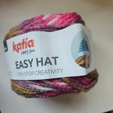Katia Easy Hat - 1 ball = 1 hat , chunky wool blend yarn, 100g balls