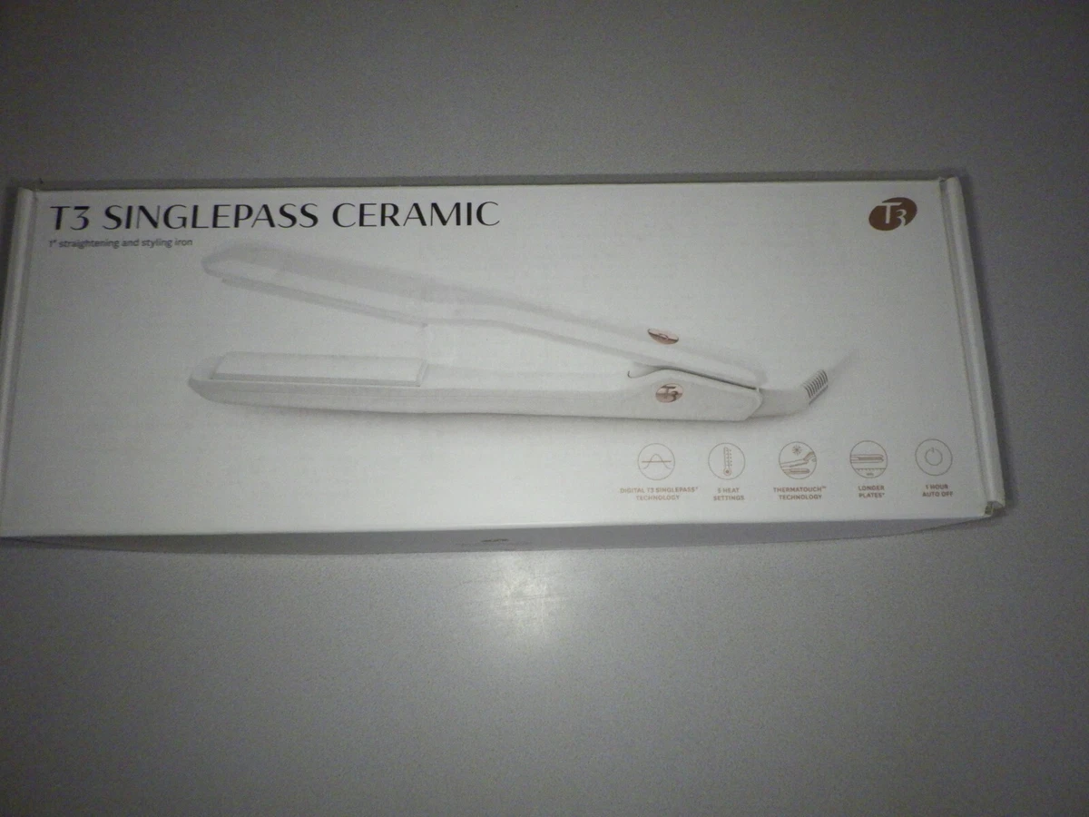 T3 single pass ceramic flat iron