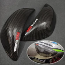 Carbon Fiber Tank Slider Side Protectors Cover For Kawasaki ZX6R 636 2019-2024