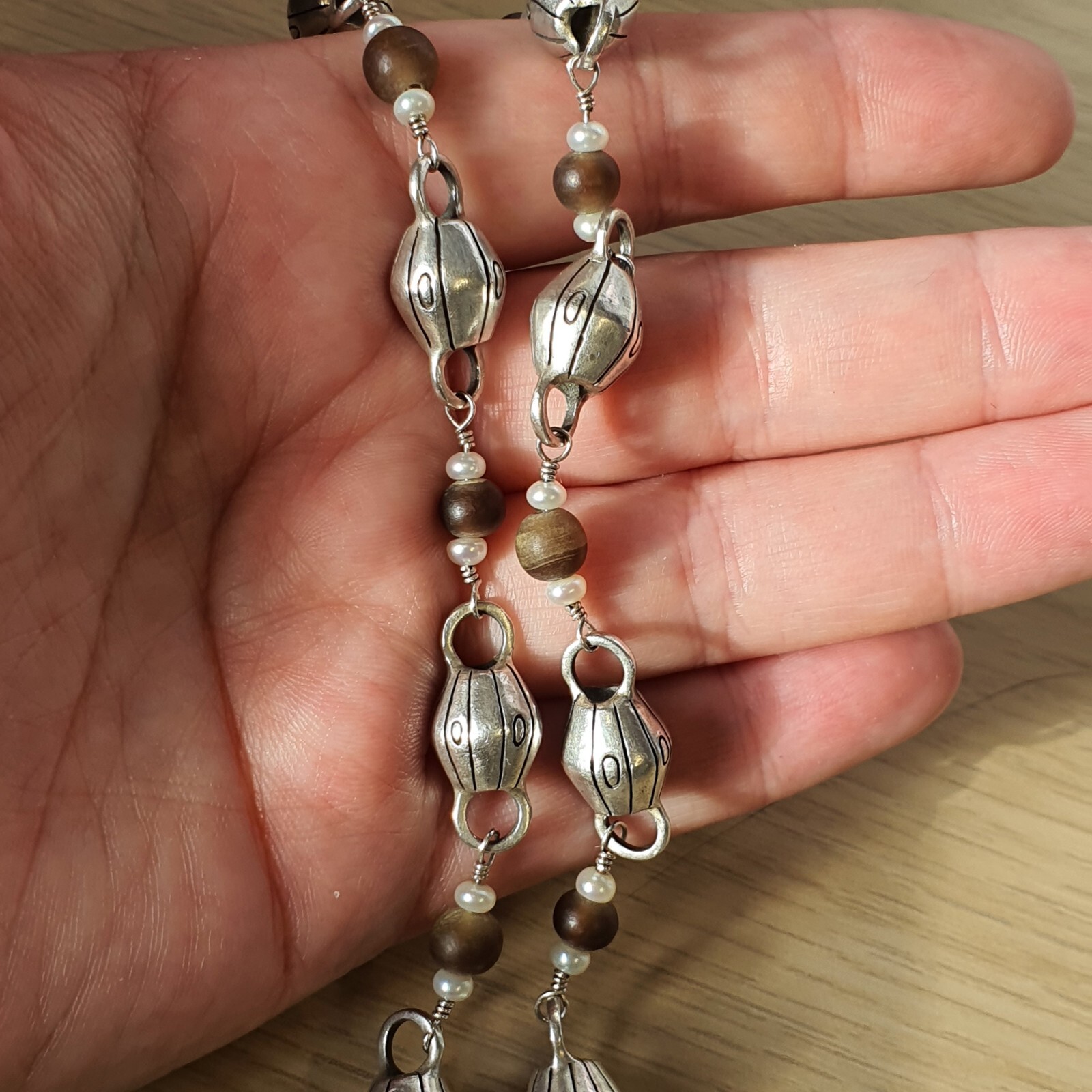 Photo 9 of Rare Heavy Lisa Jenks Sterling Silver Necklace 16" N5
