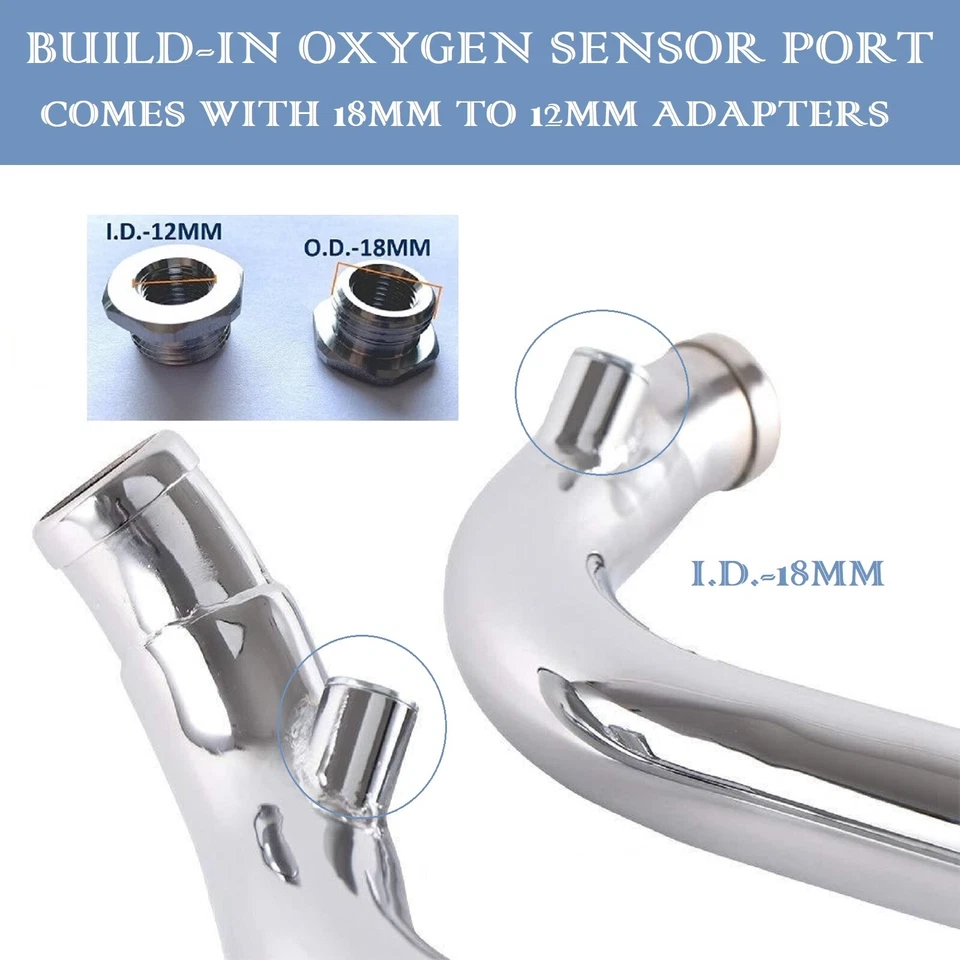 Tubos de escape cromados de 2" O.D LAF para Harley Softail Sportster 883 1984-2025 Foto 3 de 4