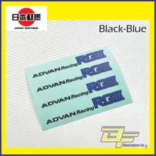 JAPAN MATERIAL SMALL YOKOHAMA ADVAN RACING RG3 REPLACEMENT BLACK BLUE
