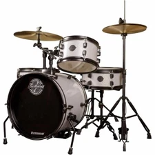 Ludwig LC178X029 Questlove Pocket Kit 4-Piece Junior Drum Set, Silver Sparkle