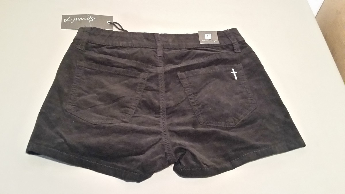【SURGERY】side zip velvet track micro shorts 'black' s-l1200.jpg