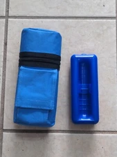 Medicool Insulin Bottle Protector Storage Case 2 Freezer Cooling Pack Blue Used