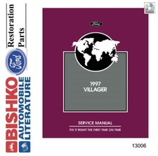 1997 Mercury Villager Factory Shop Service Manual Cd