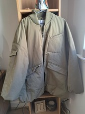 2xl/3xl Ganni Beige Zip Puffer Jacket High Quality Code: Bc.d 6734