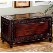 Coaster Cedar Blanket Chest in Deep Tobacco