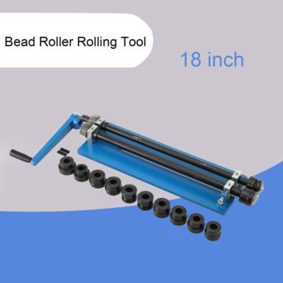 Tube Brader Roller Bead Tool Sheet Metal Bead Roller Machine 18'' Rotary Forming
