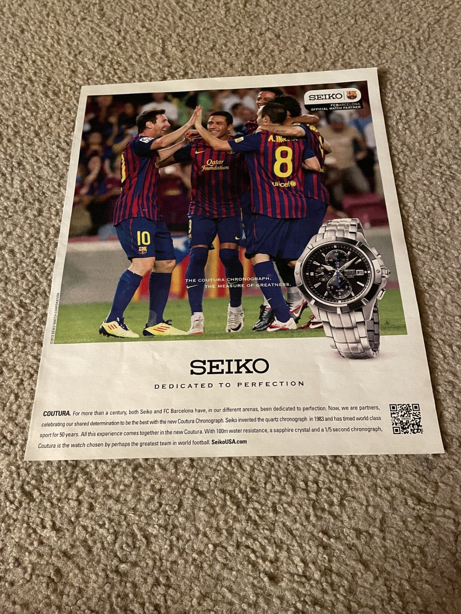 Vintage 2013 SEIKO COUTURA CHRONOMENTER WATCH PRINT AD LIONEL