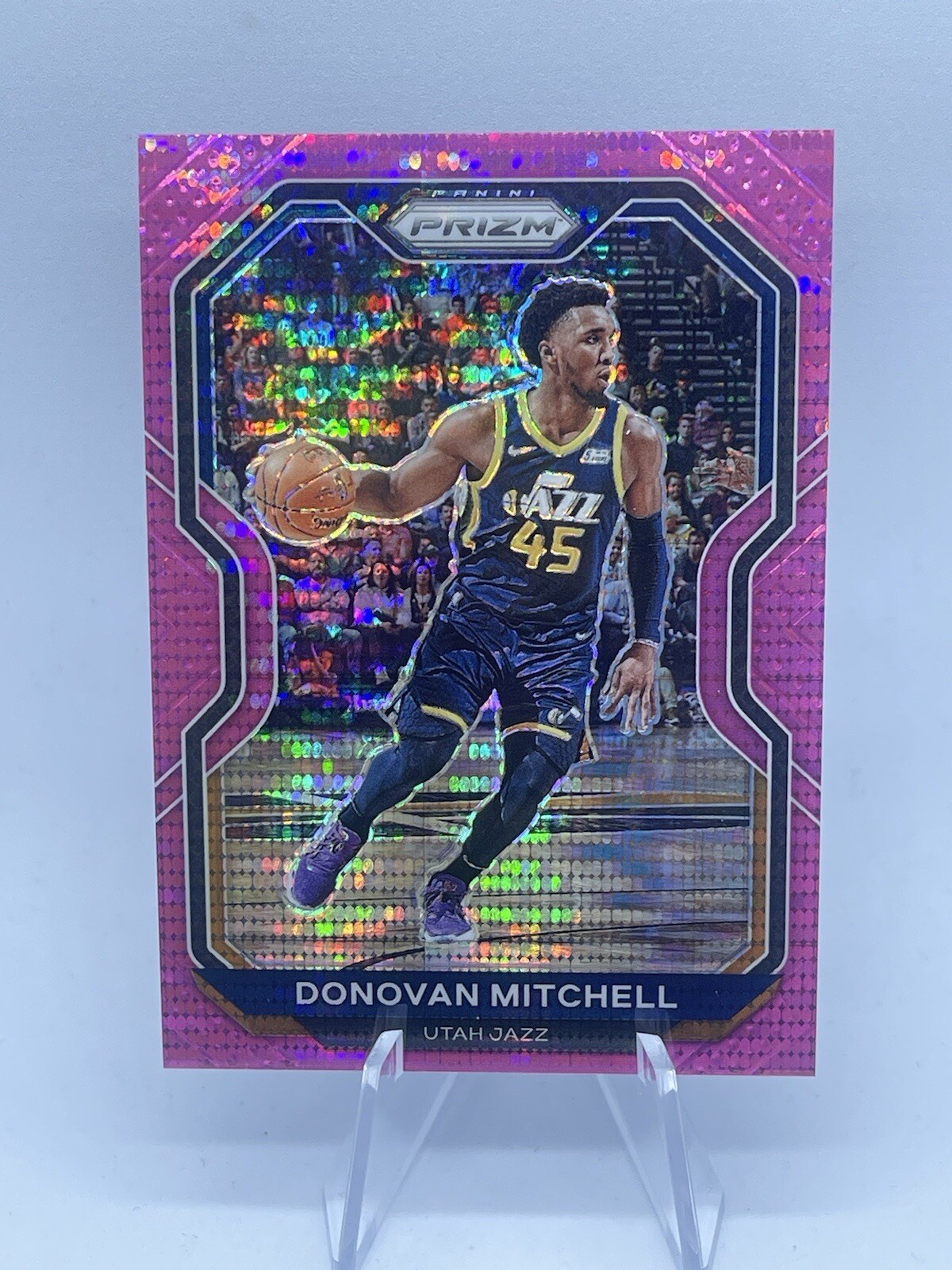 2020-21 Panini Prizm Donovan Mitchell pink pulsar  /42 ssp