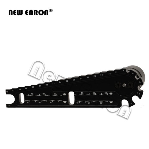 Multi Adjustment 17mm HEX Nuts Install Tool Vehicle Wrench Screw Measure 4 in 1 - Picture 5 of 8