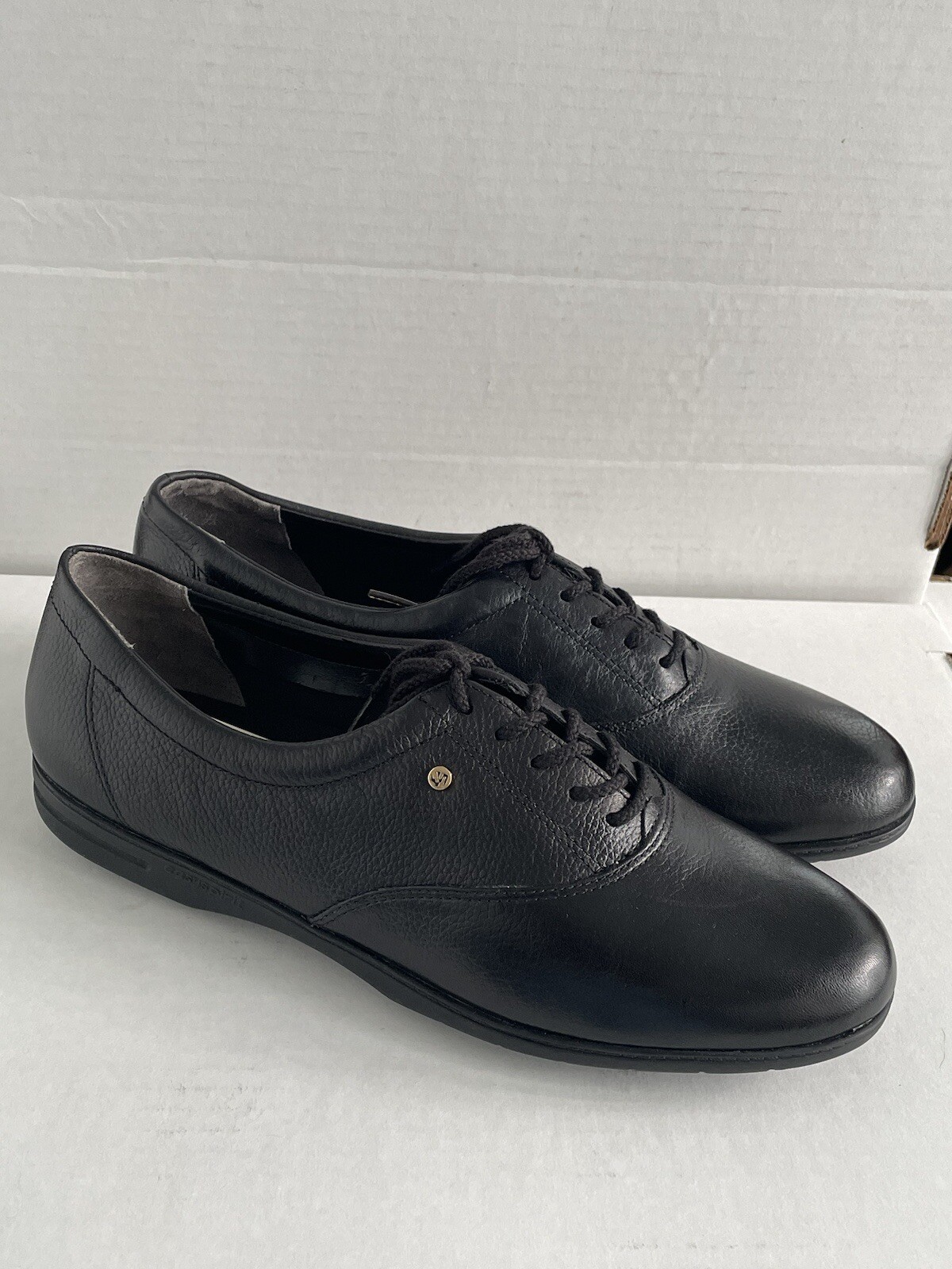 SAOLA Easy Spirit sneaker da donna Motion Oxford in pelle nera taglia 9 5B 2 A