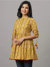 Women's Short Kurta Tunic Top - X-Large Free shipping on orders 25 