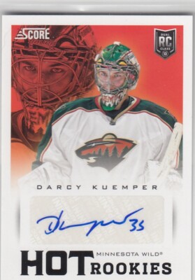 2013-14 PANINI SCORE HOT ROOKIES AUTOGRAPH DARCY KUEMPER COLORADO