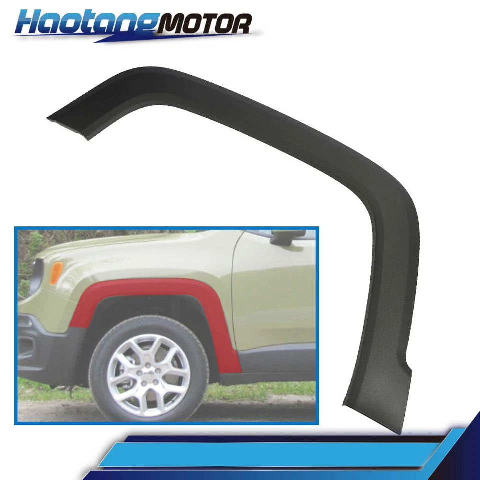 Carcasa de rueda moldura guardabarros llamaradas delanteras izquierda derecha lado apto para Jeep Renegade 15-21 Foto 3 de 4